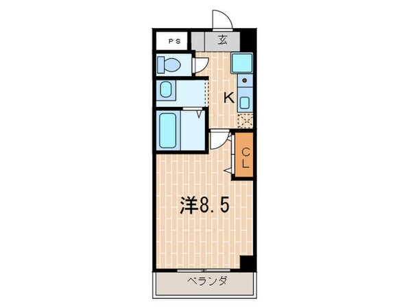 クレセ－ルＴＷＯの物件間取画像